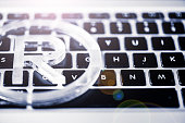Registered mark symbol on computer keyboard