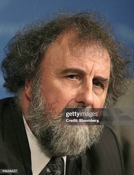 World Bank Chief Scientist Bob Watson speaks during a news conference on the development of clean energy, Sunday, April 23 in Washington, D.C. The...