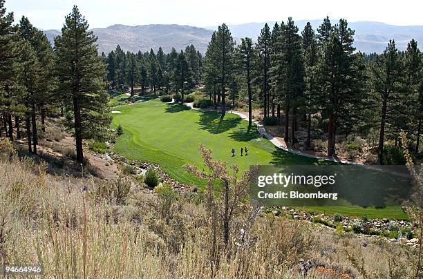 Defending champion Will MacKenzie walks along the eighth hole fairway during the first round of the 2007 Reno-Tahoe Open at Montreux Golf and Country...