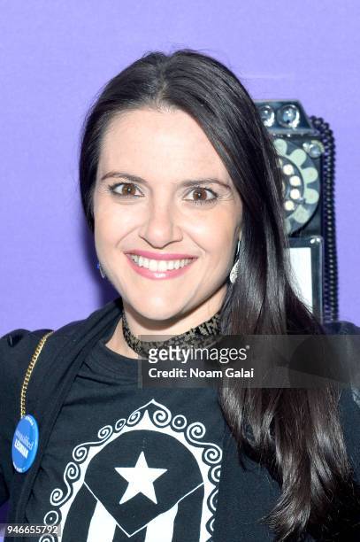 Nomiki Konst attends the 10th Annual Shorty Awards at PlayStation Theater on April 15, 2018 in New York City.