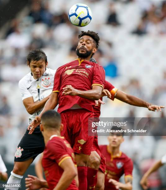 Renato Chaves of Fluminense in action during the match against Fluminense for the Brasileirao Series A 2018 at Arena Corinthians Stadium on April 15,...