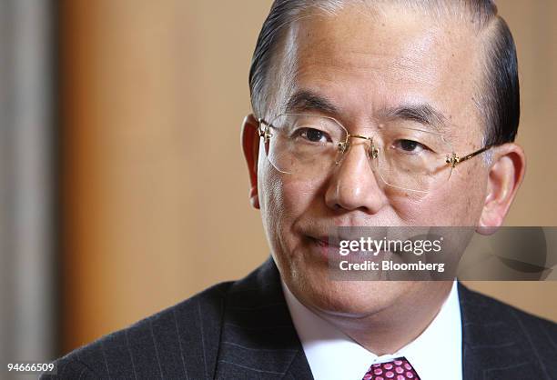 Toshiro Muto, deputy governor of the Bank of Japan, speaks during an interview in Tokyo, Japan, on Thursday, Nov. 15, 2007. Japan's economy is facing...