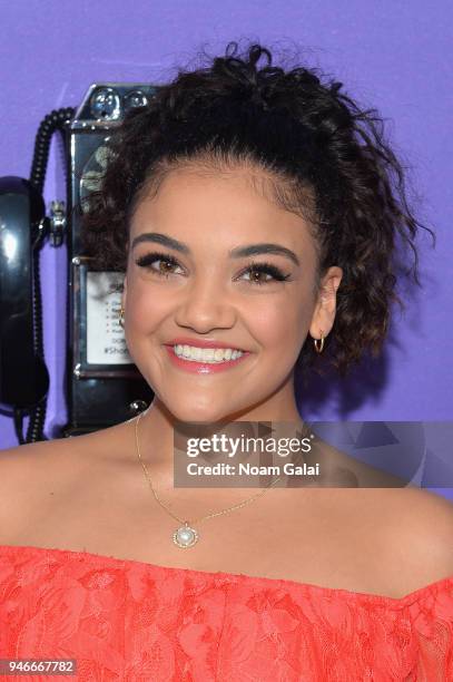 Gymnast Laurie Hernandez attends the 10th Annual Shorty Awards at PlayStation Theater on April 15, 2018 in New York City.