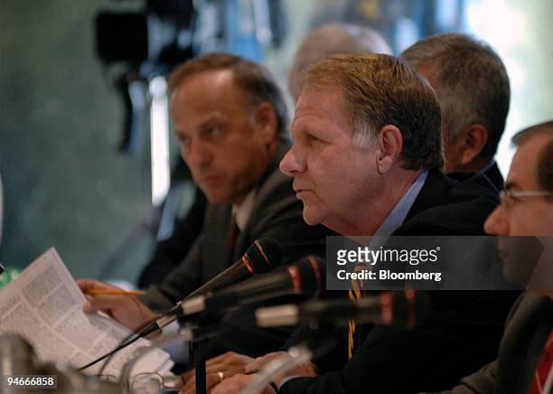 Representative Ted Poe questions a witness during a House of Representatives subcommittee field hearing titled ?Border Vulnerabilities and...