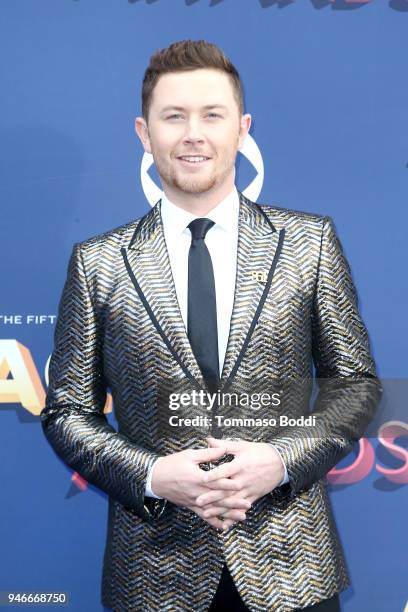 Scotty McCreery attends the 53rd Academy of Country Music Awards at MGM Grand Garden Arena on April 15, 2018 in Las Vegas, Nevada