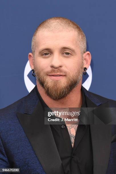 Brantley Gilbert attends the 53rd Academy of Country Music Awards at the MGM Grand Garden Arena on April 15, 2018 in Las Vegas, Nevada.