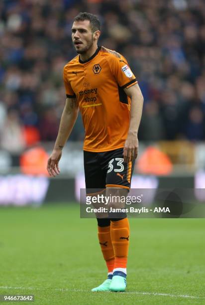 Leo Bonatini of Wolverhampton Wanderers during the Sky Bet Championship match between Wolverhampton Wanderers and Birmingham City at Molineux on...