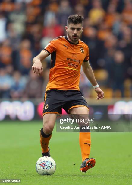 Ruben Neves of Wolverhampton Wanderers during the Sky Bet Championship match between Wolverhampton Wanderers and Birmingham City at Molineux on April...