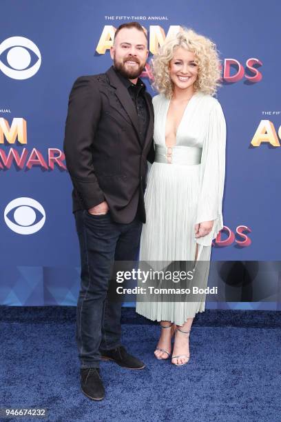 Adam Weaver and Cam attend the 53rd Academy of Country Music Awards at MGM Grand Garden Arena on April 15, 2018 in Las Vegas, Nevada