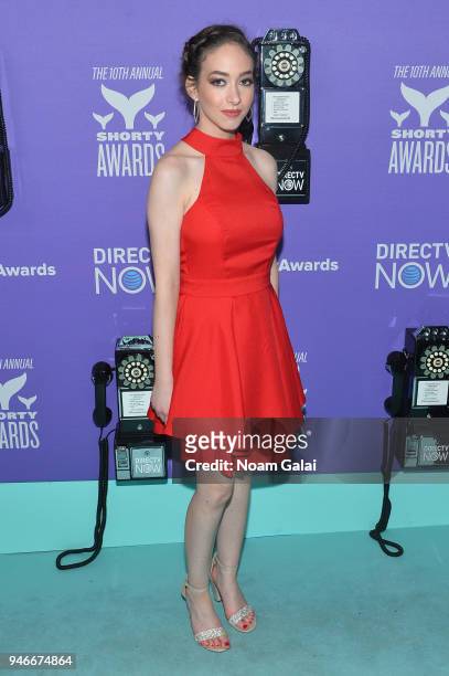 Sasha Anne attends the 10th Annual Shorty Awards at PlayStation Theater on April 15, 2018 in New York City.
