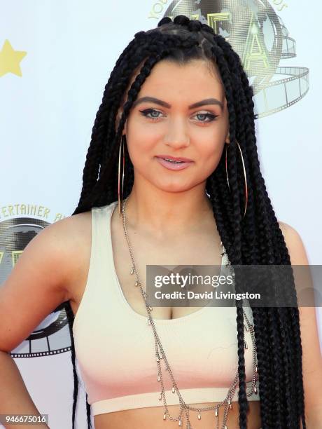 Actress Laci Kay attends the 3rd Annual Young Entertainer Awards at The Globe Theatre on April 15, 2018 in Universal City, California.