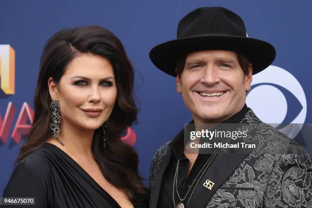 Morgan Petek and Jerrod Niemann attend the 53rd Academy of Country Music Awards at MGM Grand Garden Arena on April 15, 2018 in Las Vegas, Nevada.