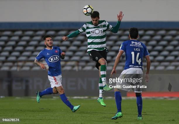 Sporting CP defender Andre Pinto from Portugal in action during the Primeira Liga match between CF Os Belenenses and Sporting CP at Estadio do...