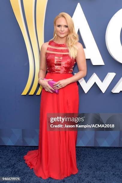 Miranda Lambert attends the 53rd Academy of Country Music Awards at MGM Grand Garden Arena on April 15, 2018 in Las Vegas, Nevada.