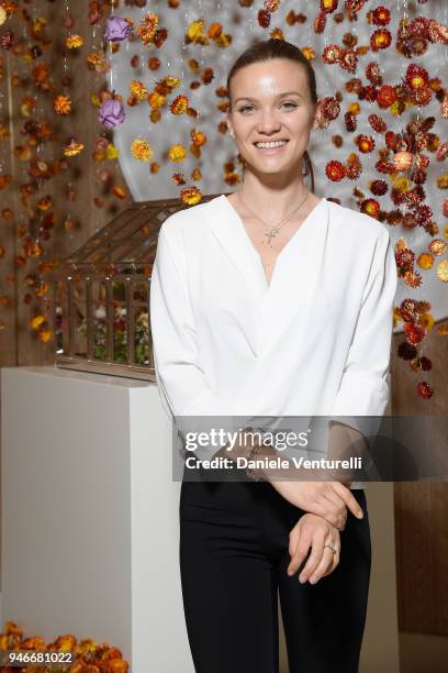 Fiammetta Cicogna attends Tiffany & Co. - Home and Accessories Collection on April 15, 2018 in Milan, Italy.