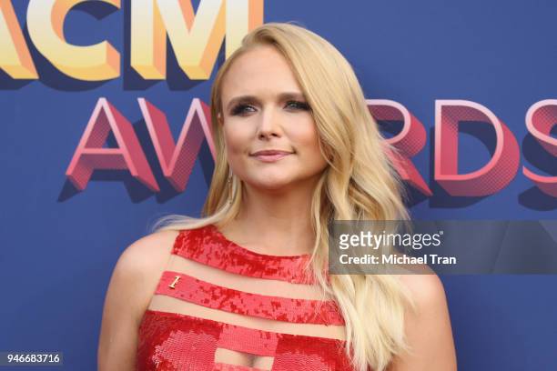 Miranda Lambert attends the 53rd Academy of Country Music Awards at MGM Grand Garden Arena on April 15, 2018 in Las Vegas, Nevada.