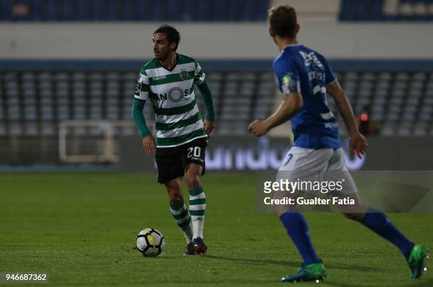 Sporting CP forward Bryan Ruiz from Costa Rica in action during the Primeira Liga match between CF Os Belenenses and Sporting CP at Estadio do...