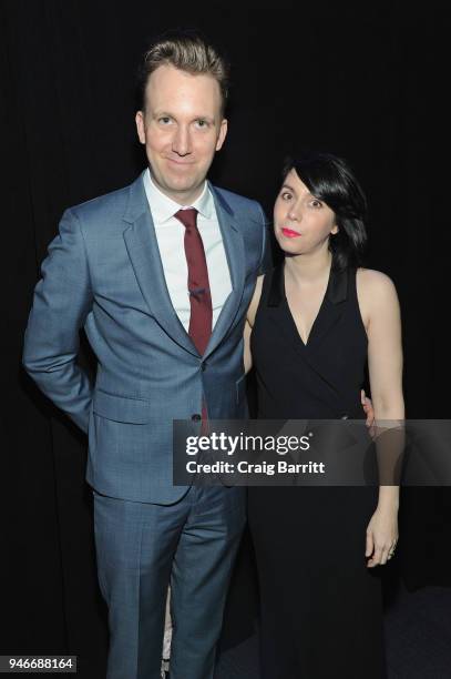 Jordan Klepper and Laura Grey attend the 10th Annual Shorty Awards at PlayStation Theater on April 15, 2018 in New York City.