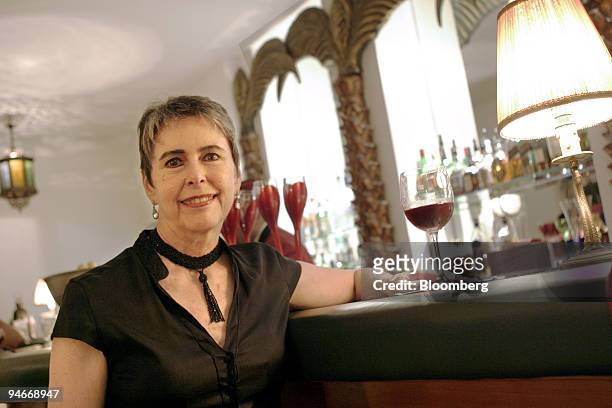 Kathy Kriger, owner of Rick's Caf?, poses for a portrait in her restaurant in Casablanca, Morocco, on Thursday, July 26, 2007. The midnight fog rolls...