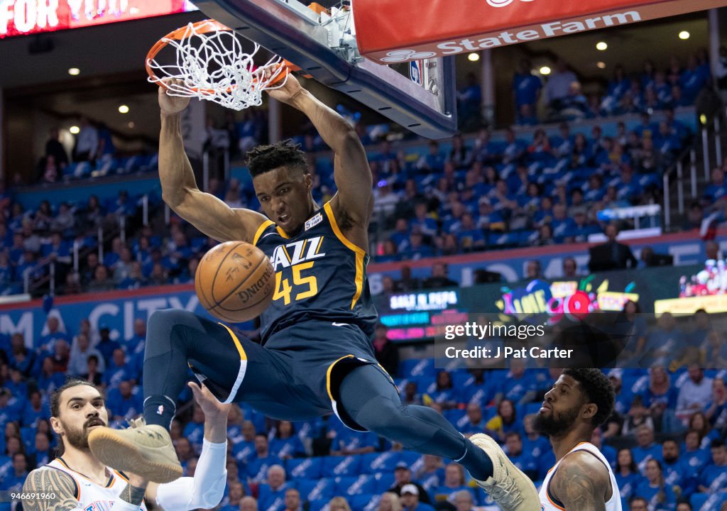 Utah Jazz v Oklahoma City Thunder - Game One
