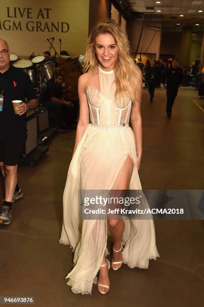 Kelsea Ballerini attends the 53rd Academy of Country Music Awards at MGM Grand Garden Arena on April 15, 2018 in Las Vegas, Nevada.