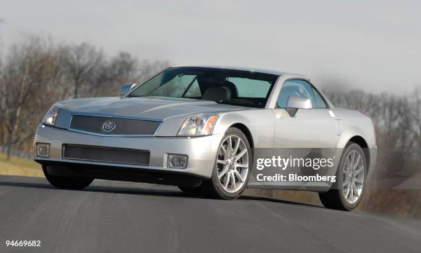 Cadillac Division of General Motors introduced their $100,000 Cadillac XLR-V sport roadster to the automotive press, Thursday, March 23, 2006 in...