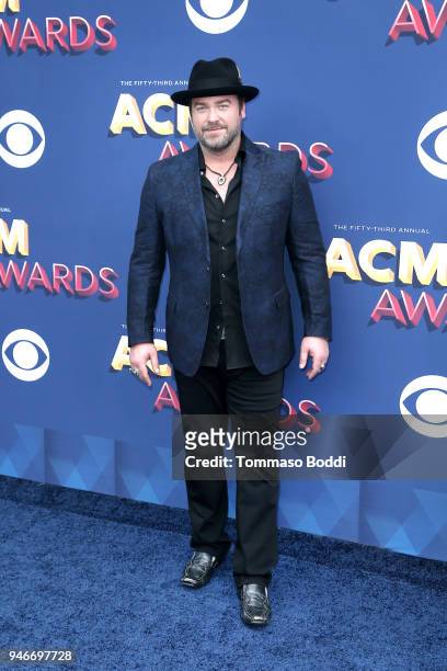 Lee Brice attends the 53rd Academy of Country Music Awards at MGM Grand Garden Arena on April 15, 2018 in Las Vegas, Nevada