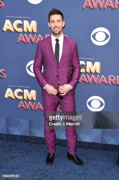 Jake Owen attends the 53rd Academy of Country Music Awards at the MGM Grand Garden Arena on April 15, 2018 in Las Vegas, Nevada.