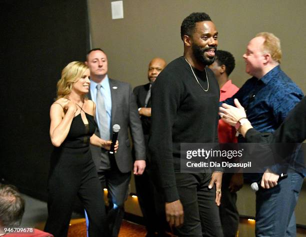 Colman Domingo and Kim Dickens attend the AMC Survival Sunday The Walking Dead/Fear the Walking Dead at AMC Empire on April 15, 2018 in New York City.