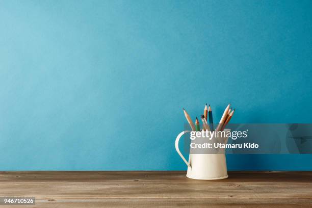 office supply. - minimalist living in japan stock pictures, royalty-free photos & images