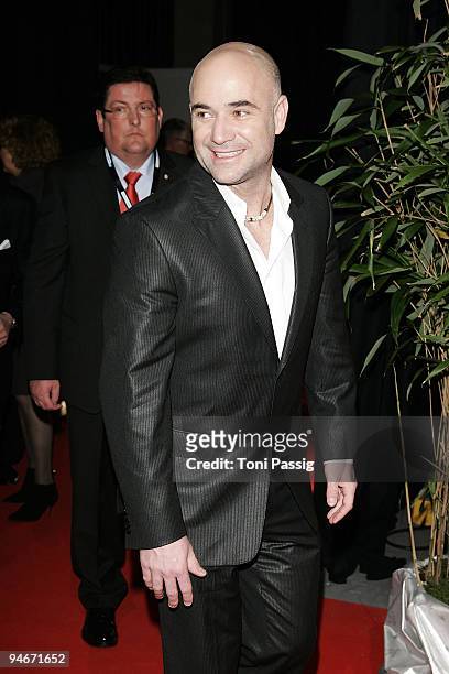Andre Agassi attends the 'Ein Herz fuer Kinder' Gala at Studio 20 at Adlershof on December 12, 2009 in Berlin, Germany.