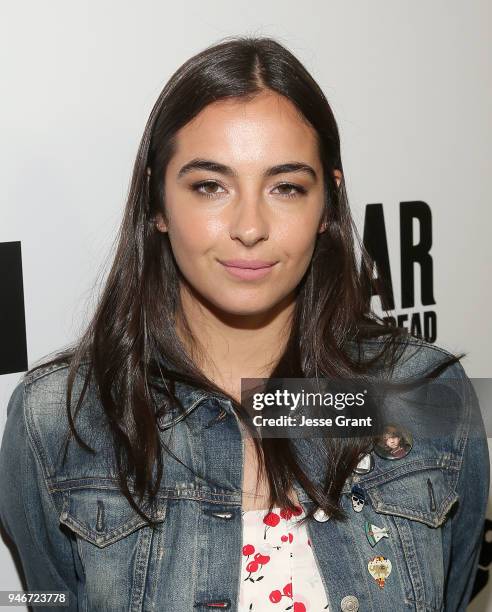 Alanna Masterson attends AMC Survival Sunday The Walking Dead/Fear the Walking Dead on April 15, 2018 in Los Angeles, California.