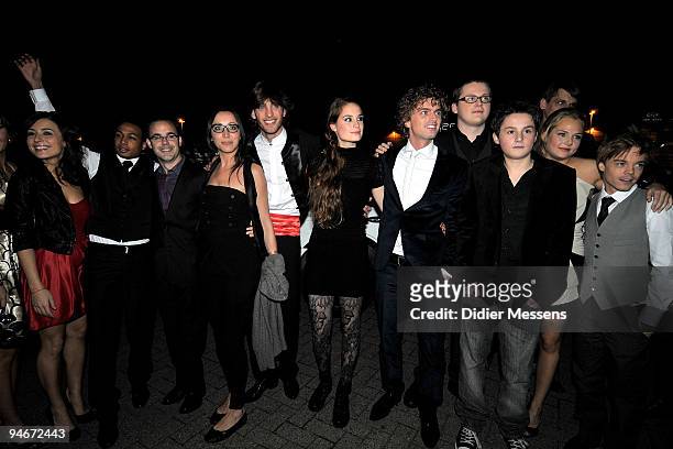 The Cast arrive at the Film premiere of House Of Anubis - Revenge of Arghus at the Metropolis. Antwerp, Belgium. On December 11, 2009.