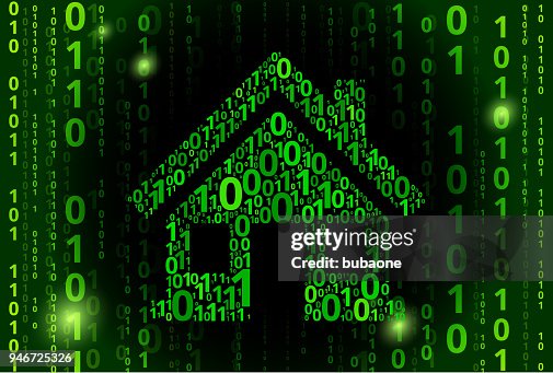 Home Binary Code Vector Pattern Background High-Res Vector Graphic ...