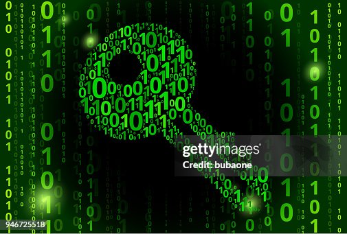 Key Binary Code Vector Pattern Background High-Res Vector Graphic ...