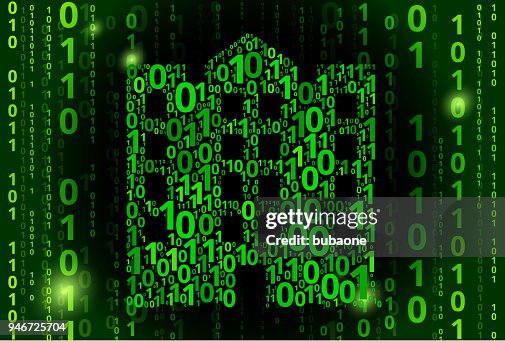 Building Binary Code Vector Pattern Background Building Binary Code Vector Pattern Background