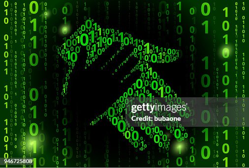 Holding Hand Binary Code Vector Pattern Background High-Res Vector ...