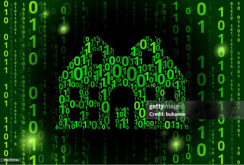 House Binary Code Vector Pattern Background High-Res Vector Graphic ...