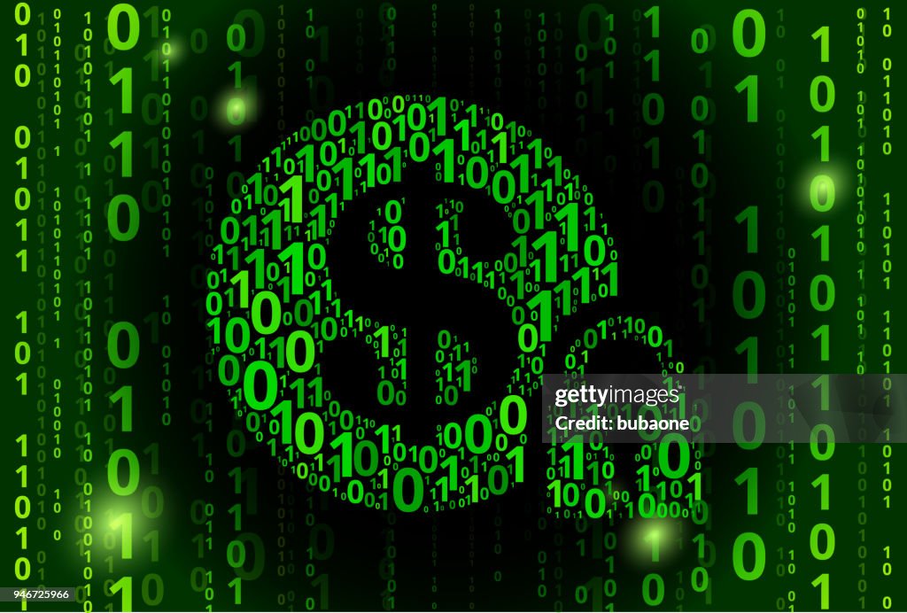Secure Money Binary Code Vector Pattern Background High-Res Vector ...