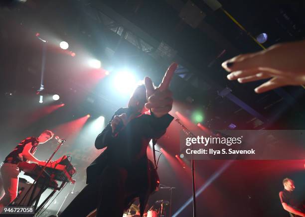 Alex Kapranos of the band Franz Ferdinand performs at Brooklyn Steel on April 15, 2018 in New York City.