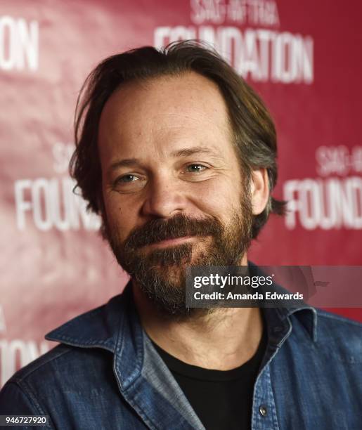 Actor Peter Sarsgaard attends the SAG-AFTRA Foundation Conversations Screening of "The Looming Tower" at the SAG-AFTRA Foundation Screening Room on...