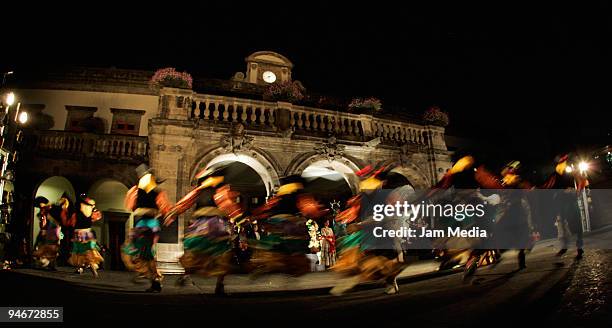 General aspect of the `Navidades in Mexico' rehearsal performed by the Ballet Floklorico de Mexico Amalia Hernandez's for the first time at the...