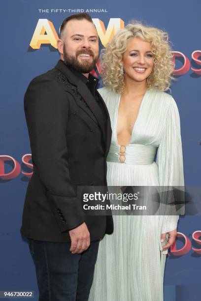 Cam and Adam Weaver attend the 53rd Academy of Country Music Awards at MGM Grand Garden Arena on April 15, 2018 in Las Vegas, Nevada.