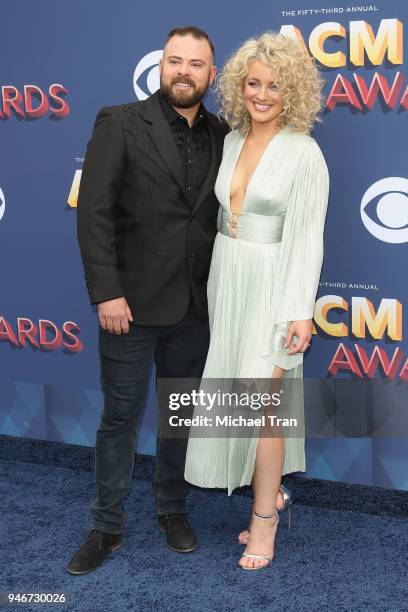 Cam and Adam Weaver attend the 53rd Academy of Country Music Awards at MGM Grand Garden Arena on April 15, 2018 in Las Vegas, Nevada.