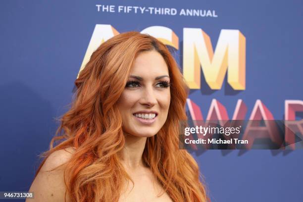 Becky Lynch attends the 53rd Academy of Country Music Awards at MGM Grand Garden Arena on April 15, 2018 in Las Vegas, Nevada.