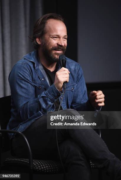 Actor Peter Sarsgaard attends the SAG-AFTRA Foundation Conversations Screening of "The Looming Tower" at the SAG-AFTRA Foundation Screening Room on...