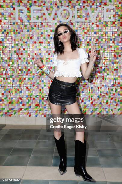 Amanda Steele attends #REVOLVEfestival Day 2 on April 15, 2018 in La Quinta, California.