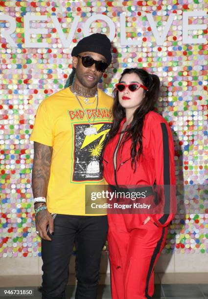 Ty Dolla Sign and Lauren Jauregui attend #REVOLVEfestival Day 2 on April 15, 2018 in La Quinta, California.