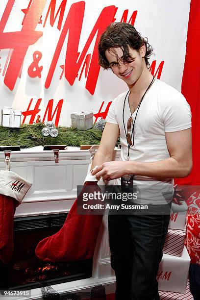Actor Connor Paolo attends the H&M Artist Gift Lounge at Z100s Jingle Ball at Madison Square Garden on December 11, 2009 in New York City.