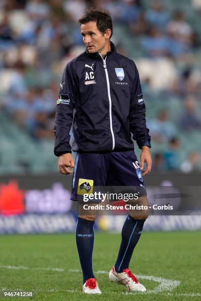 Head of High Performance Andrew Clark of Sydney during warm up in the round 27 A-League match between the Sydney FC and the Melbourne Victory at...